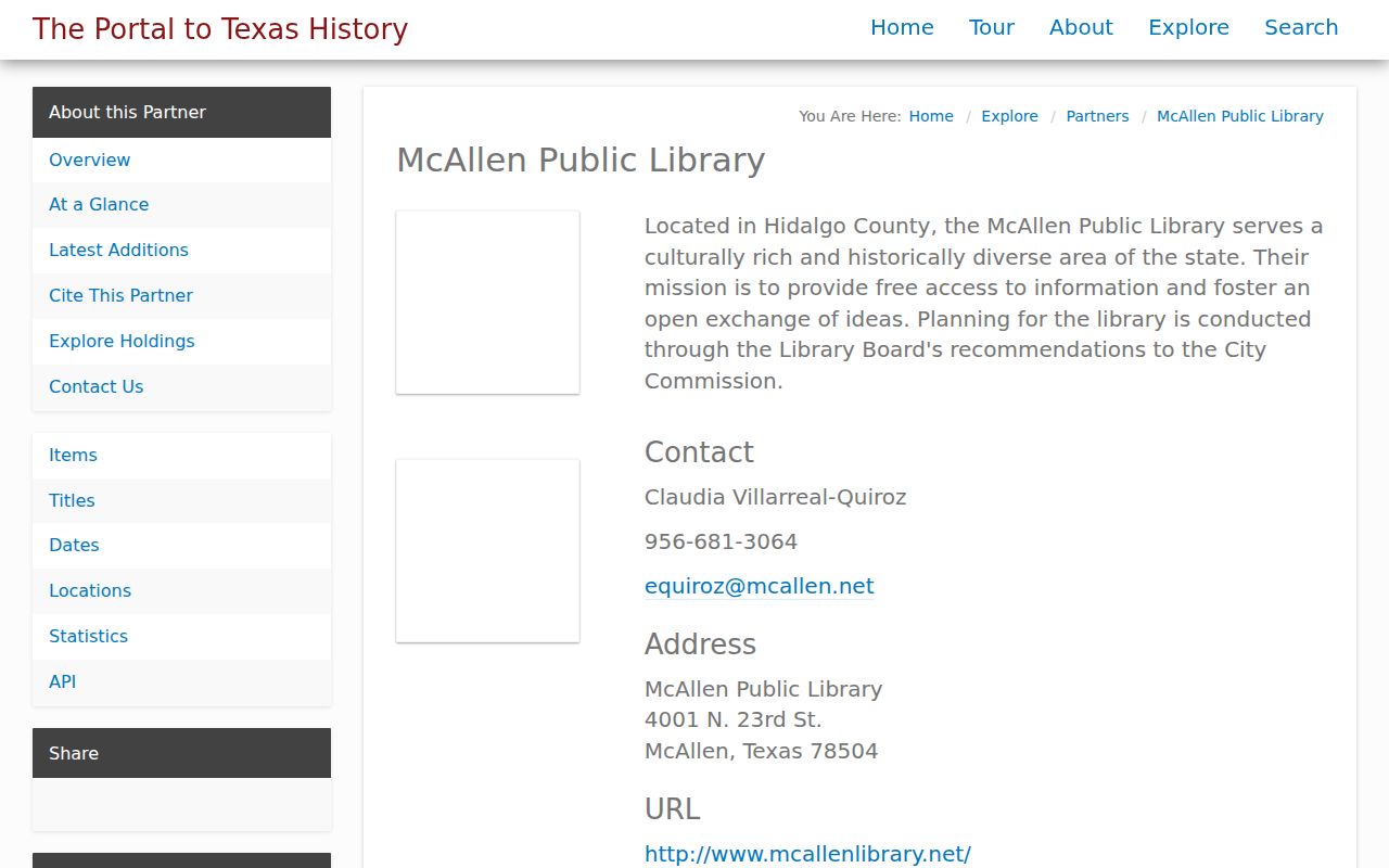 McAllen city directory newspaper research in the Portal to Texas History